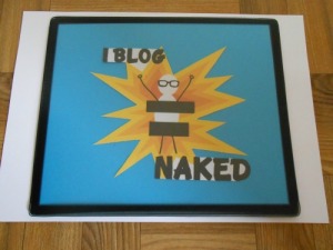 naked blogger